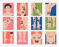 Harry Styles Temporary Tattoos Set