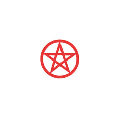 Red Pentagram Tattoo (Set of 2)