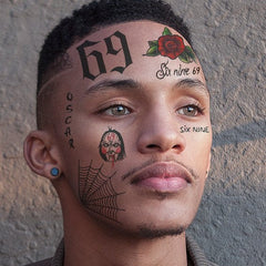 Tekashi 6ix9ine Face Tattoos Set