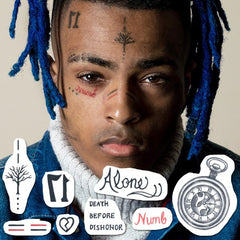 XXXTentacion Face Tattoos Set