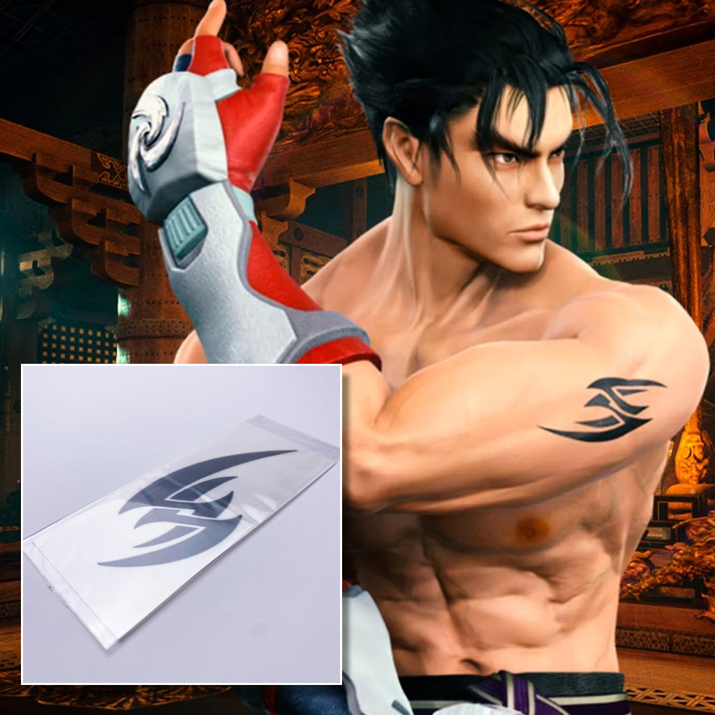 Jin Kazama Tekken Temporary Tattoo