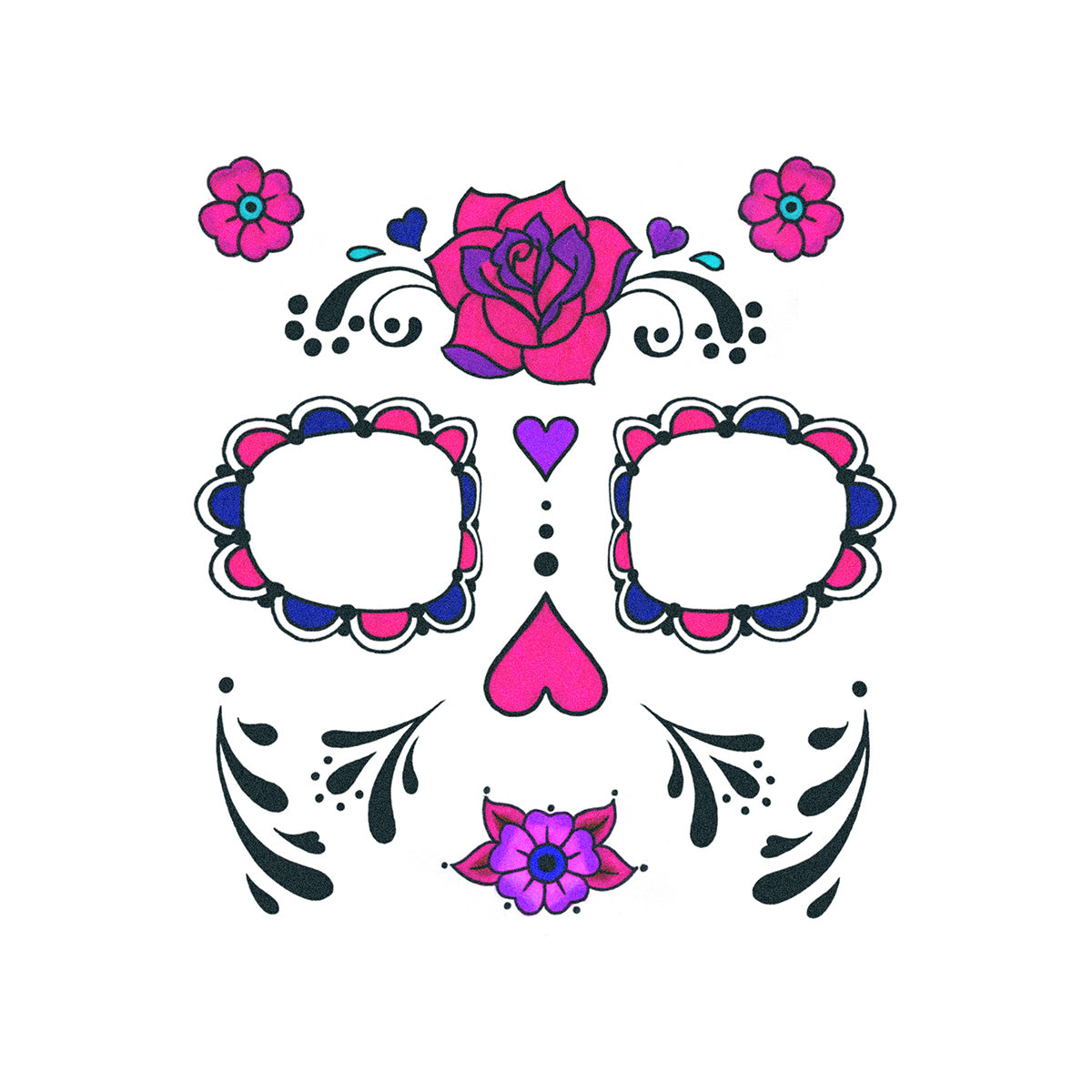 sugar skull tattoo design