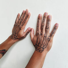 Skeleton Hands Temporary Tattoo