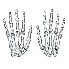 Skeleton Hands Temporary Tattoo