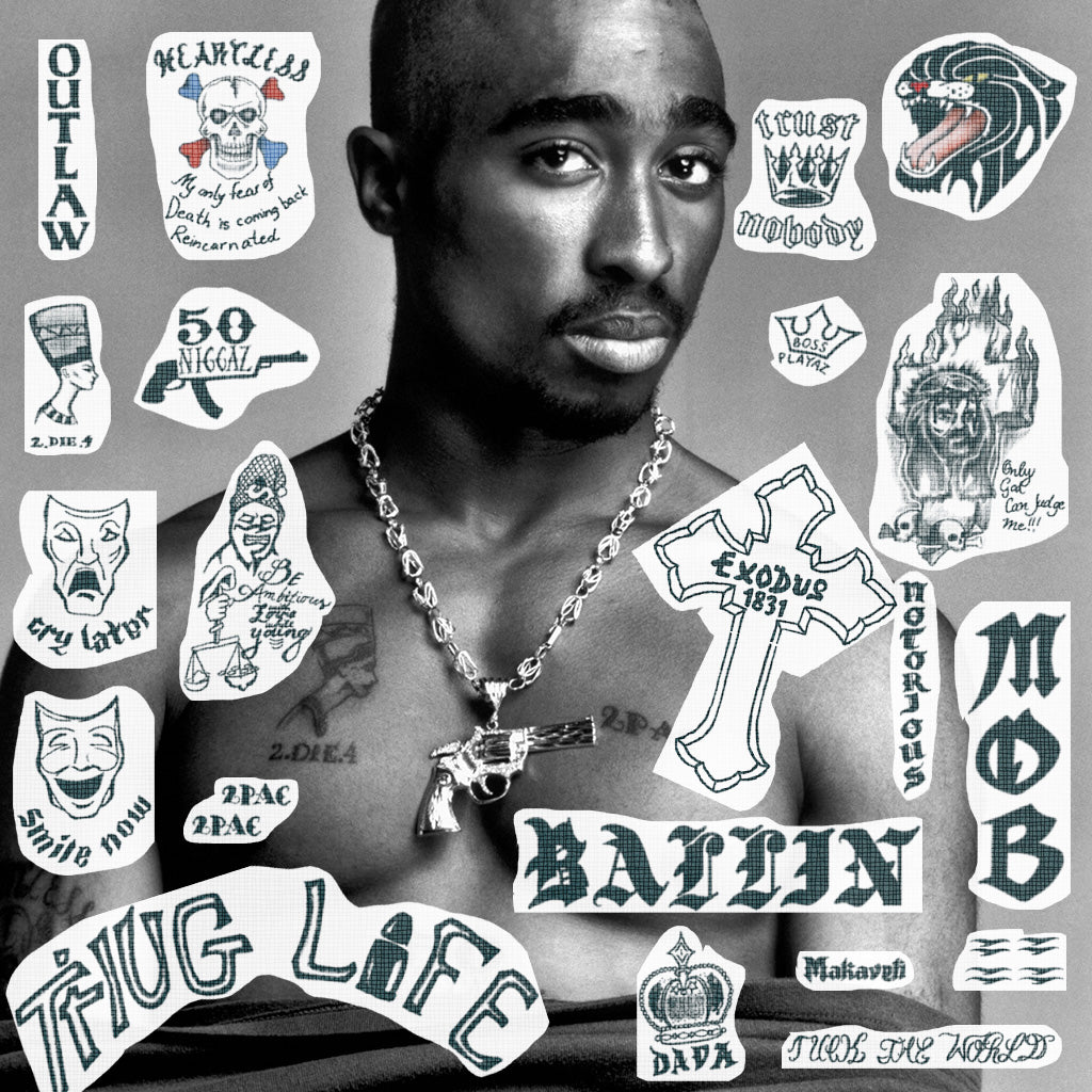 tupac temporary tattoos