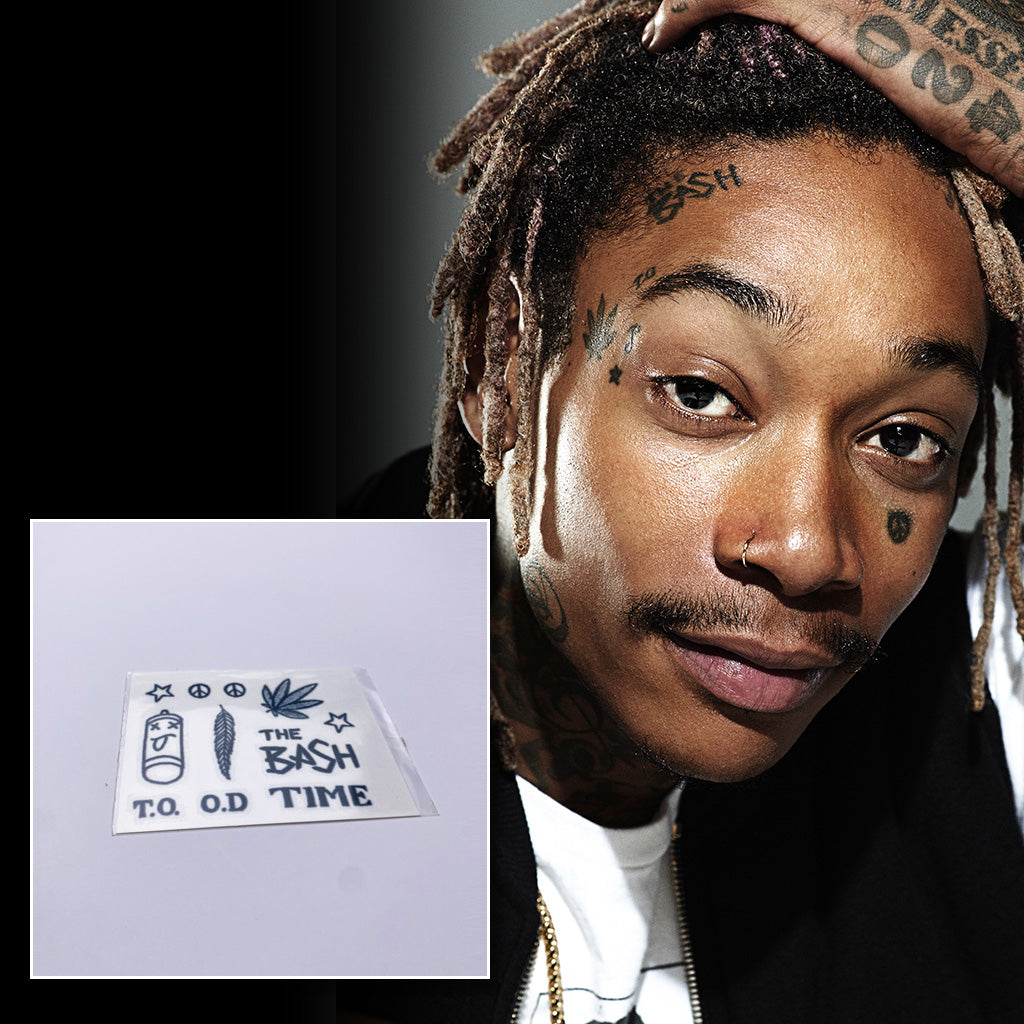 Wiz Khalifa Face Temporary Tattoo Set